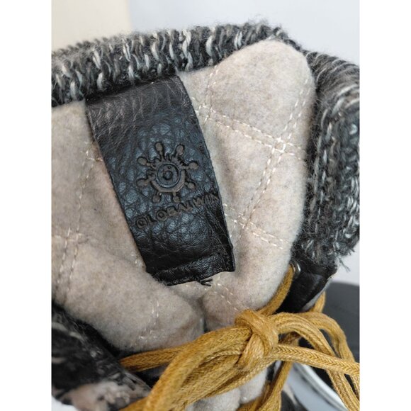 Women's Insulated Winter Snow Boots Size 11 w Black/Gray Faux Fur Lined Quilted - Picture 7 of 11